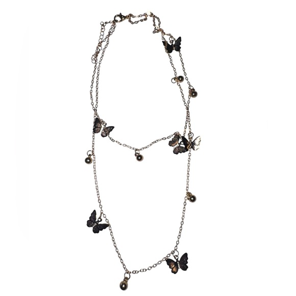Jewelry - Butterfly Charm Necklace in Gold